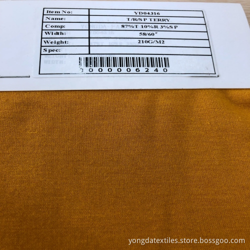New Fashion Elastic Terry Spandex Rayon Terylene-fabric